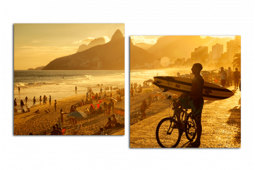 Модульная картина Пляж в Рио