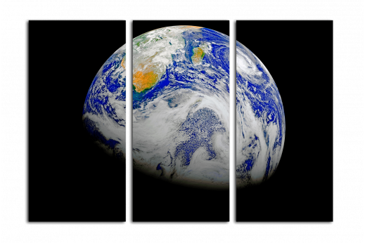 Модульная картина Земной шар